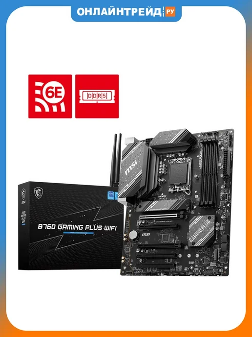 Материнская плата B760 GAMING PLUS WIFI (LGA1700, ATX)