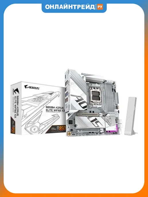 Материнская плата B850M AORUS ELITE WIFI6E ICE (AM5, mATX)